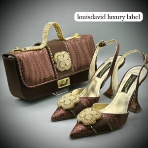 Louis David Luxury Bag and Shoe Set